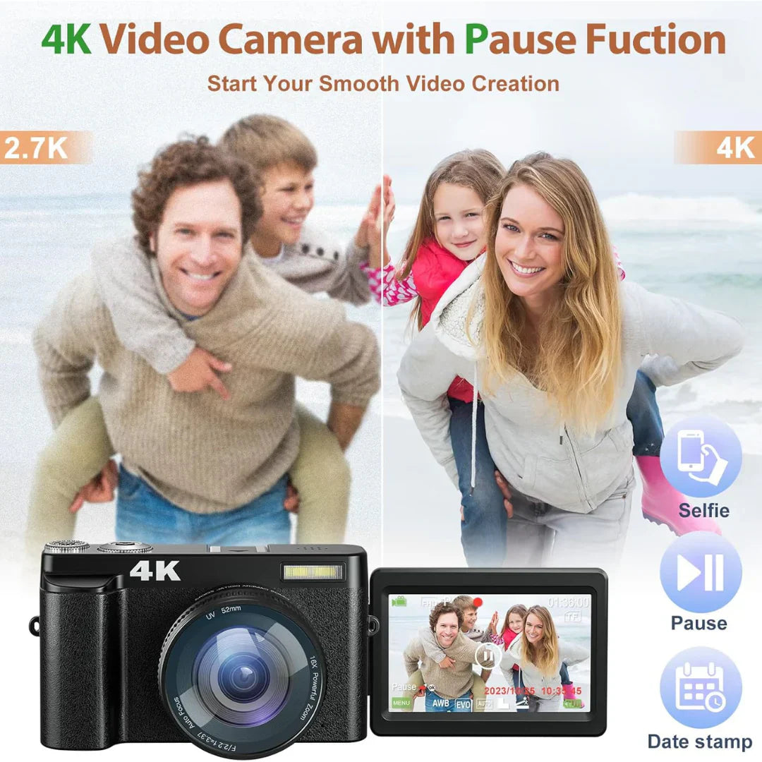 4K Digital Retro Camera