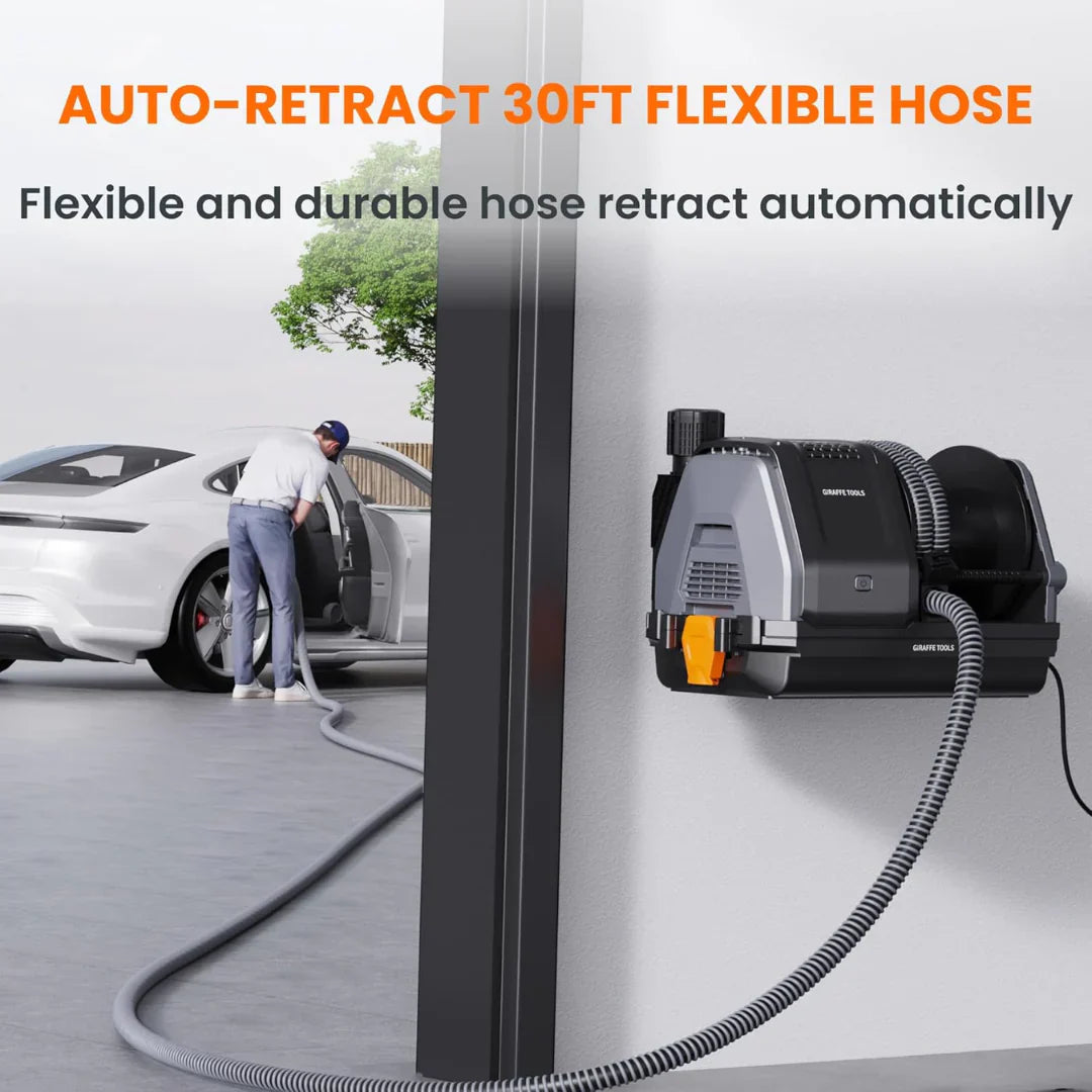 Wall Mounted Retractable Vaccum