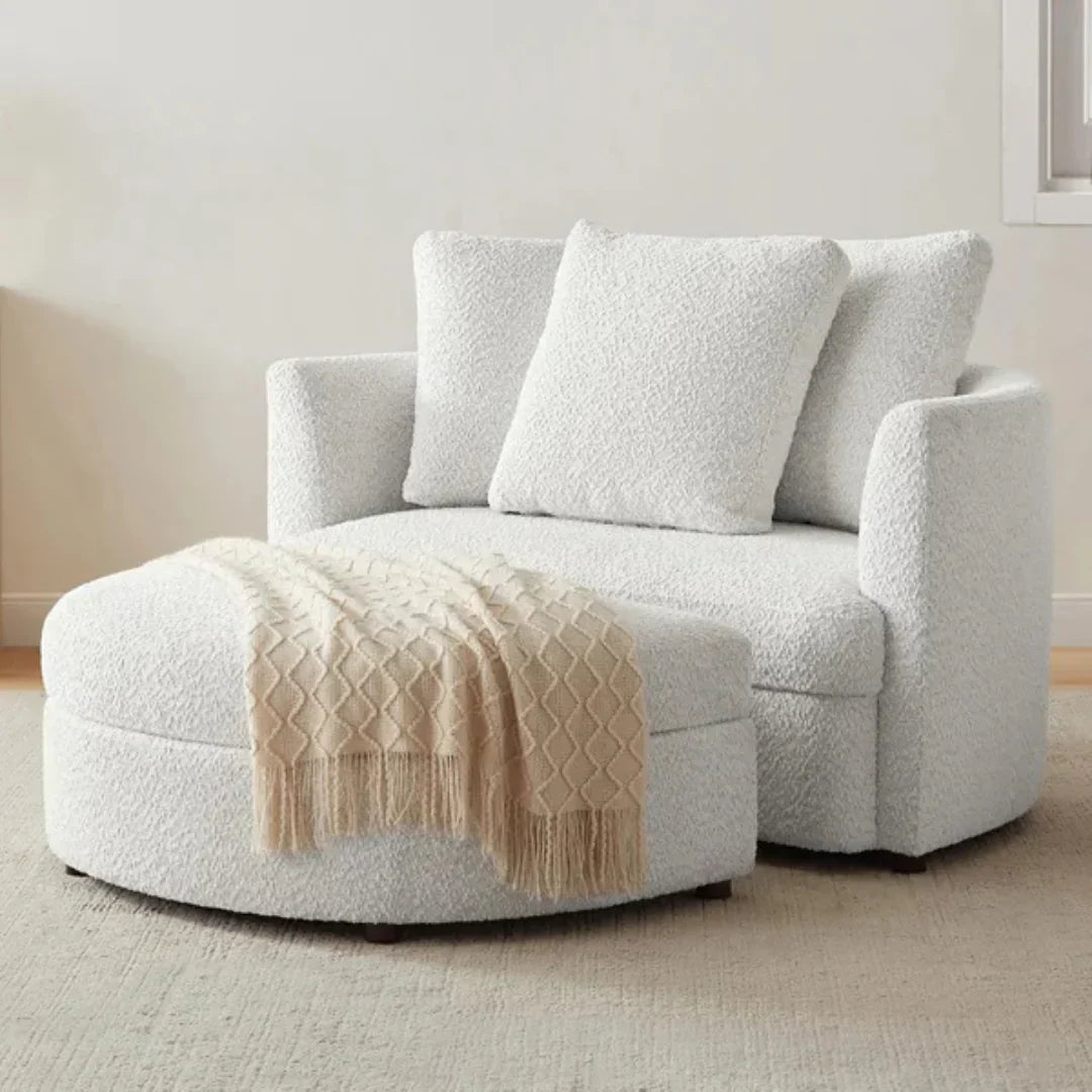 Oversized Fabric Accent Chair