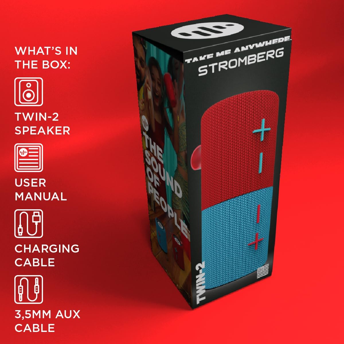 2-in-1 Mini Portable Bluetooth Speaker