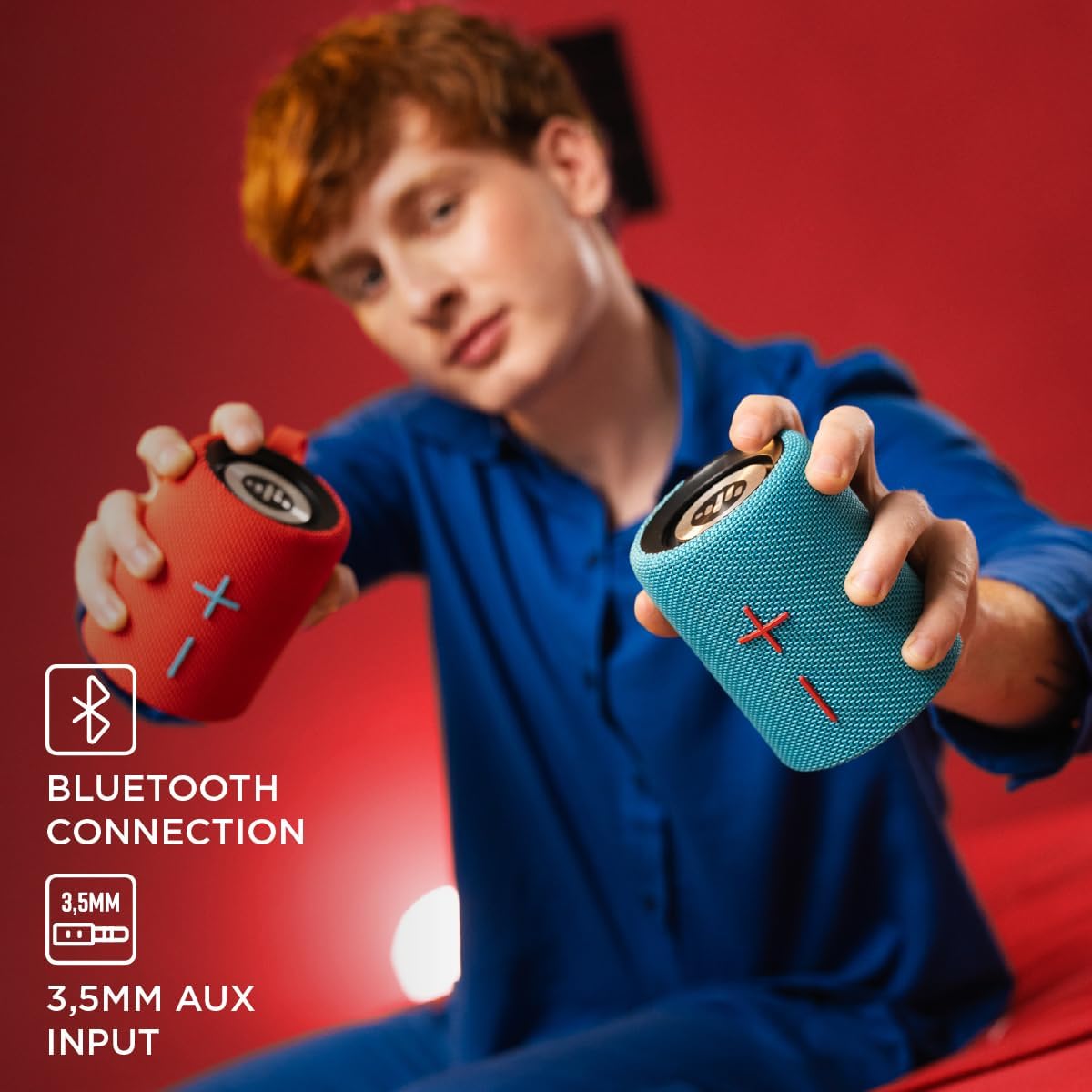 2-in-1 Mini Portable Bluetooth Speaker