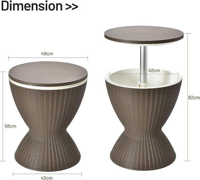 30L Ice Bucket Table