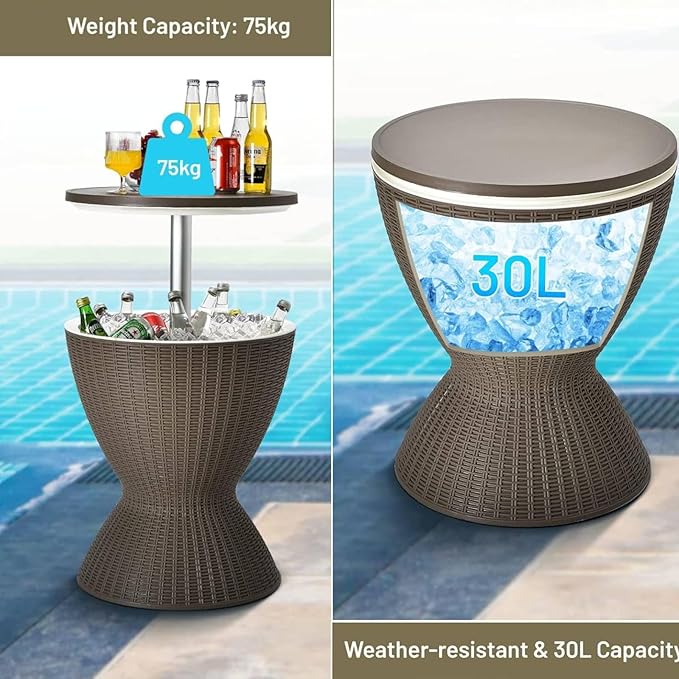 30L Ice Bucket Table