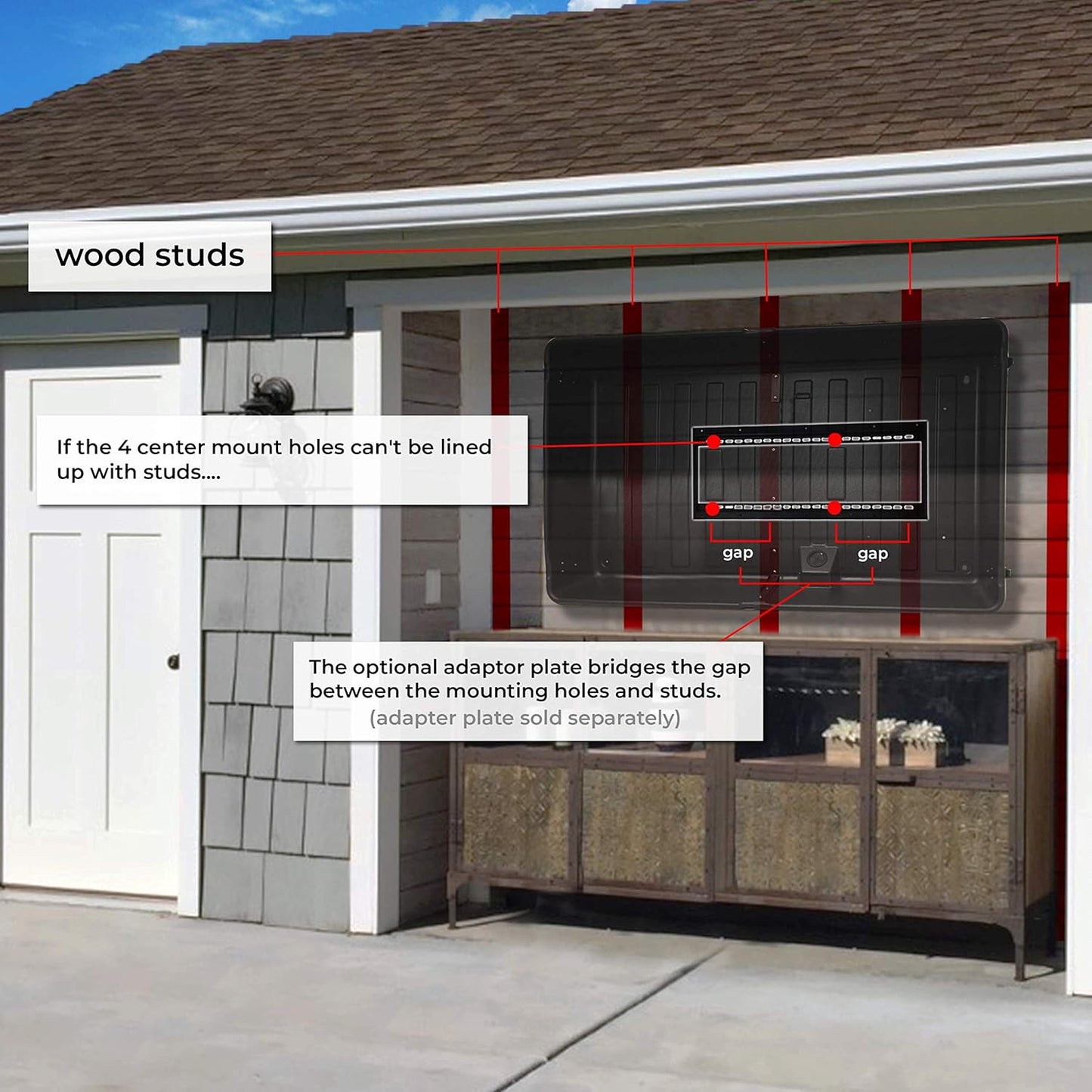 56-65" Outdoor TV Enclosure
