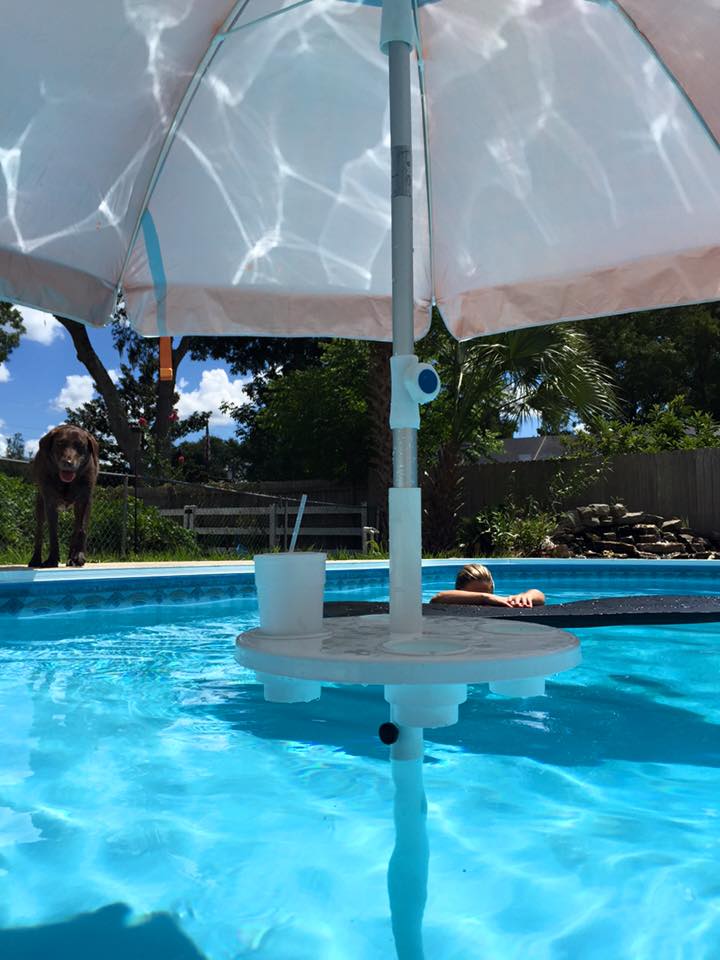 Swimming Pool Table and Stools