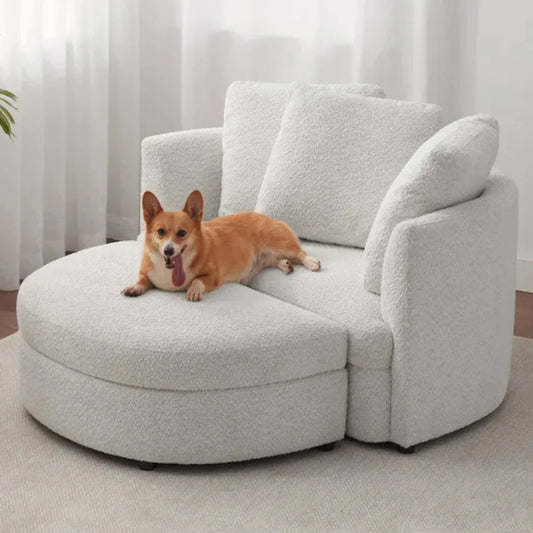 Oversized Fabric Accent Chair