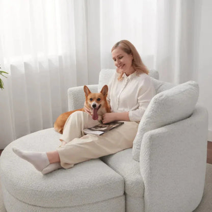 Oversized Fabric Accent Chair