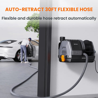 Wall Mounted Retractable Vaccum