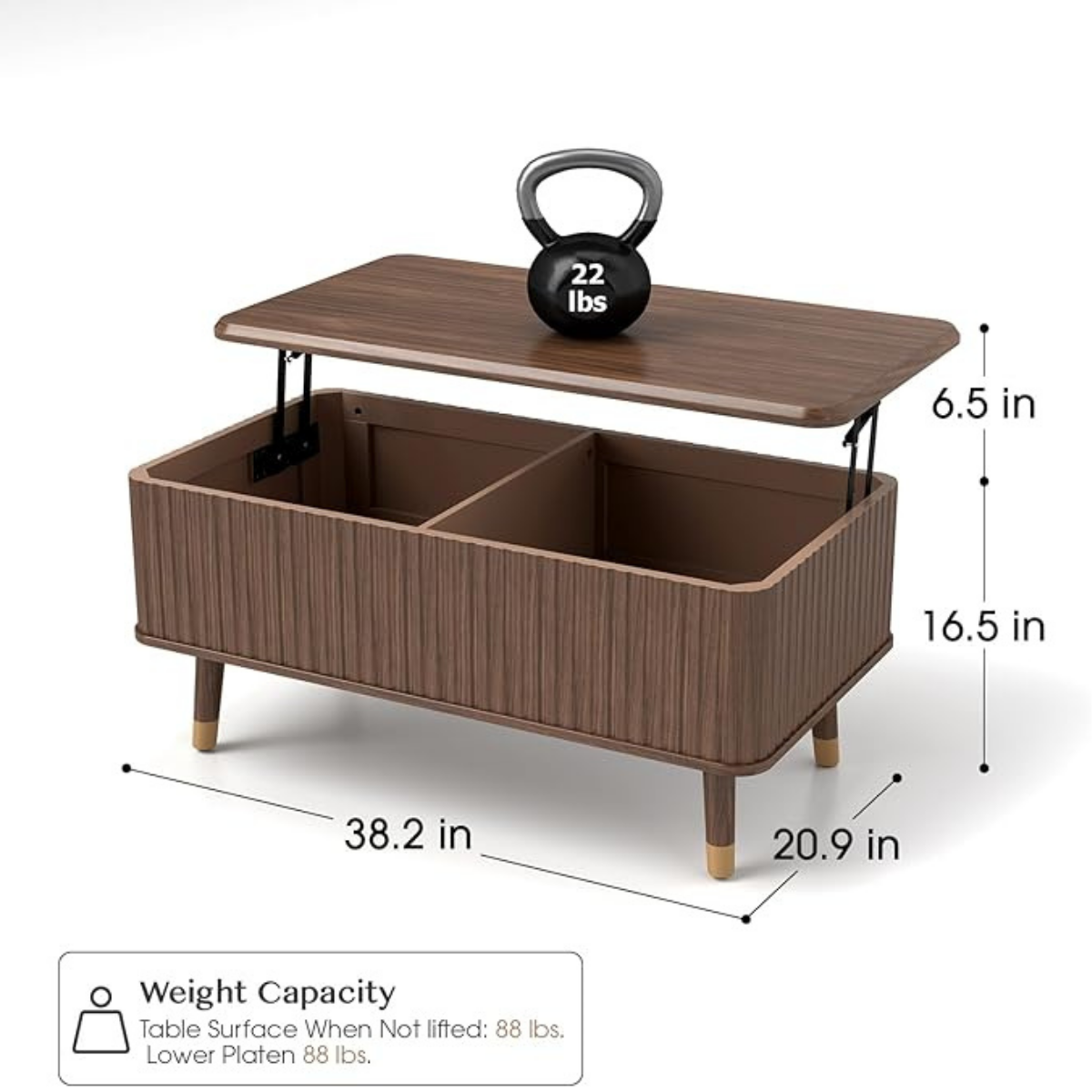 Lift-Top Coffee Table with Storage