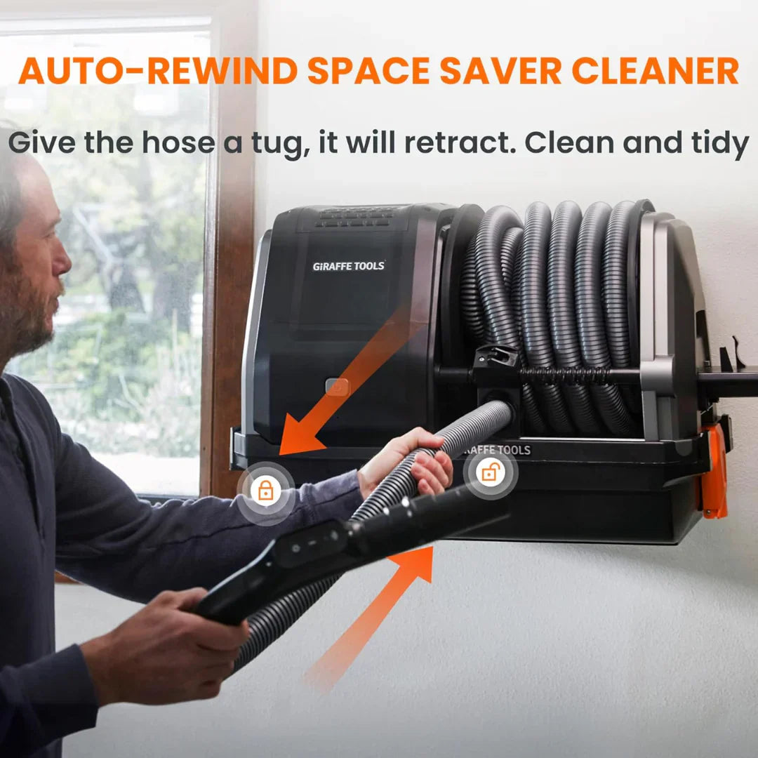Wall Mounted Retractable Vaccum