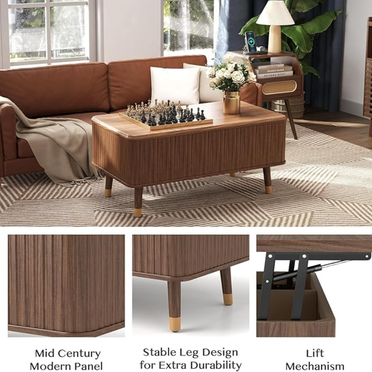 Lift-Top Coffee Table with Storage