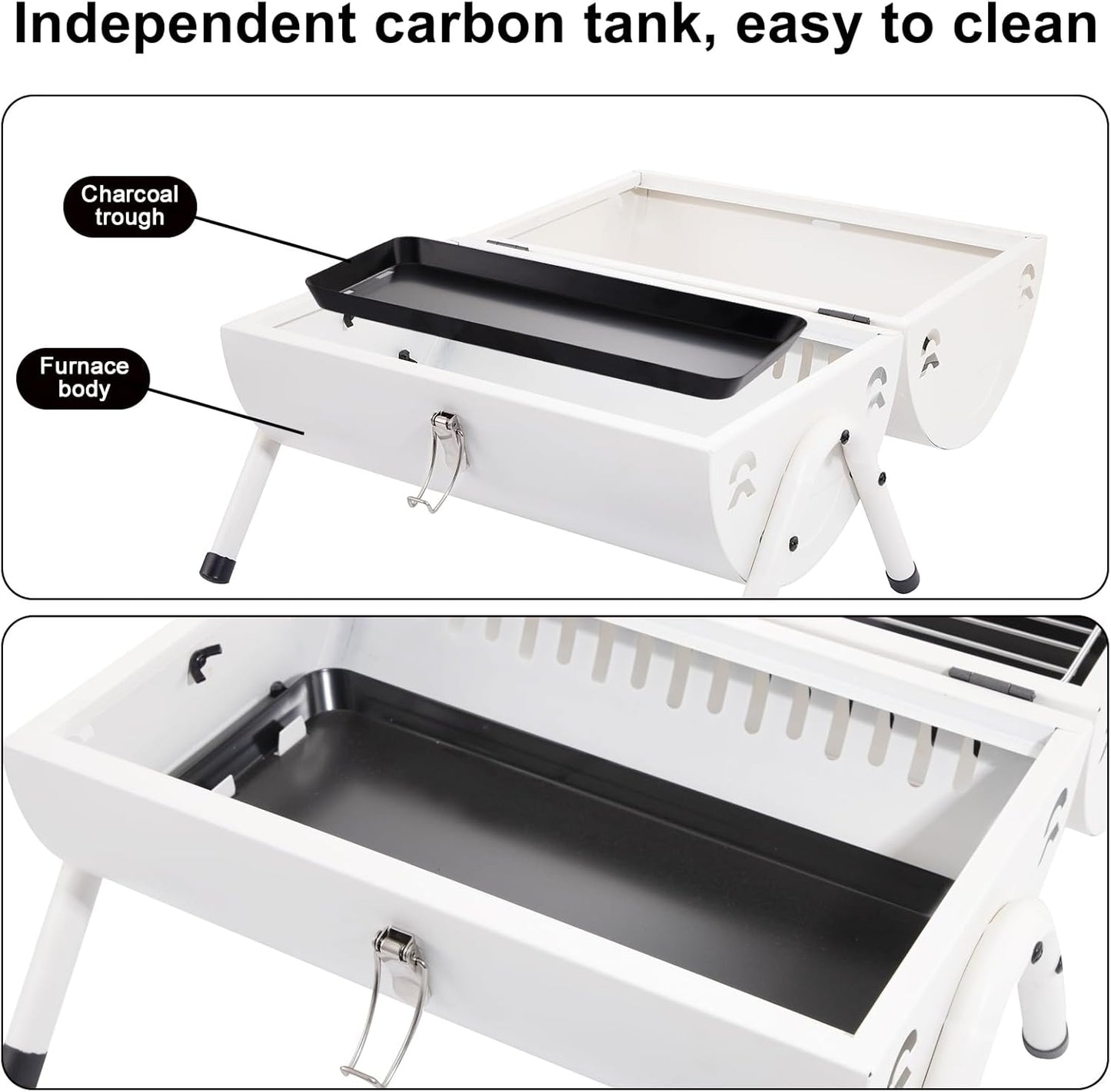 Portable Tabletop Charcoal Grill