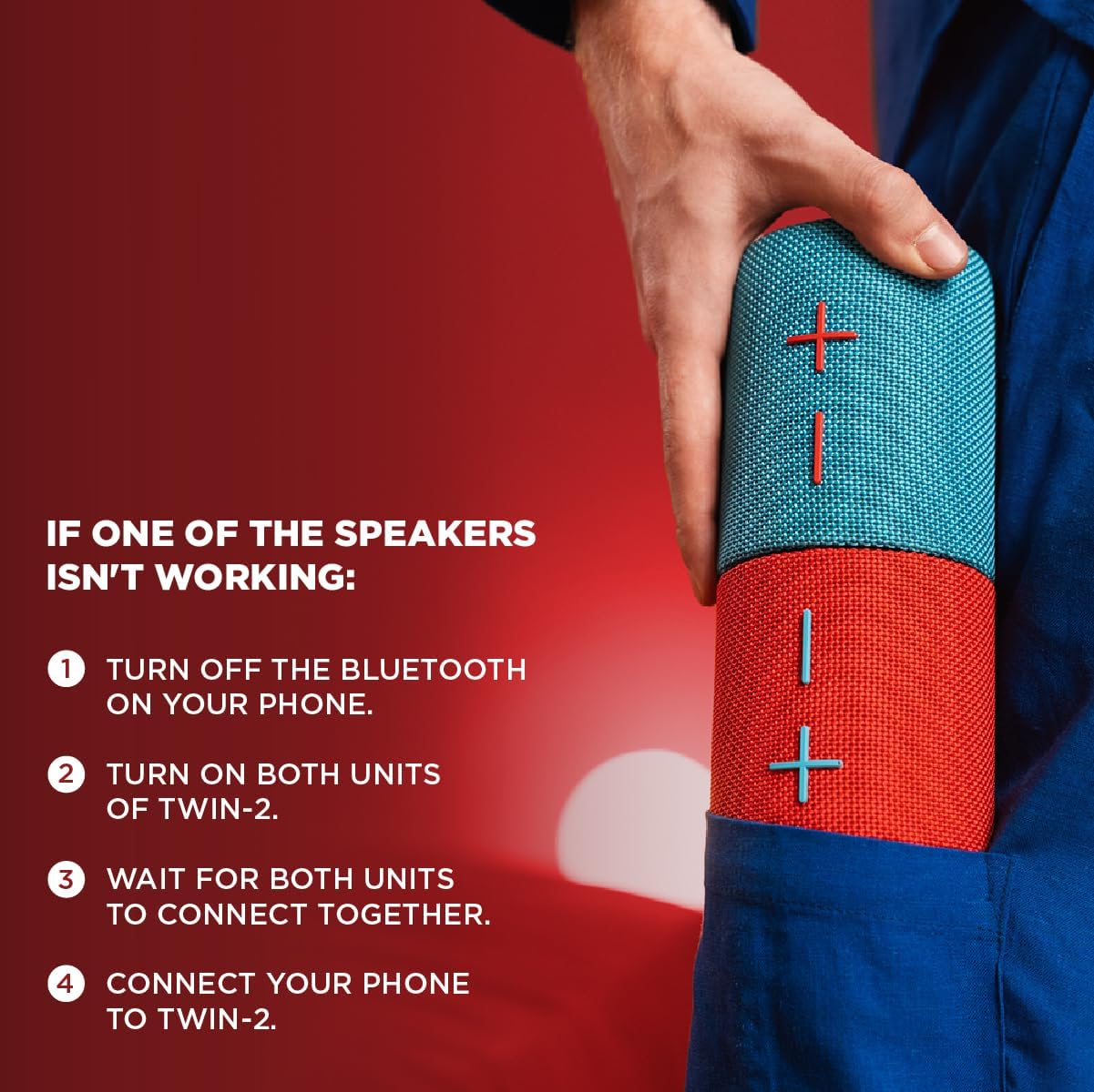 2-in-1 Mini Portable Bluetooth Speaker