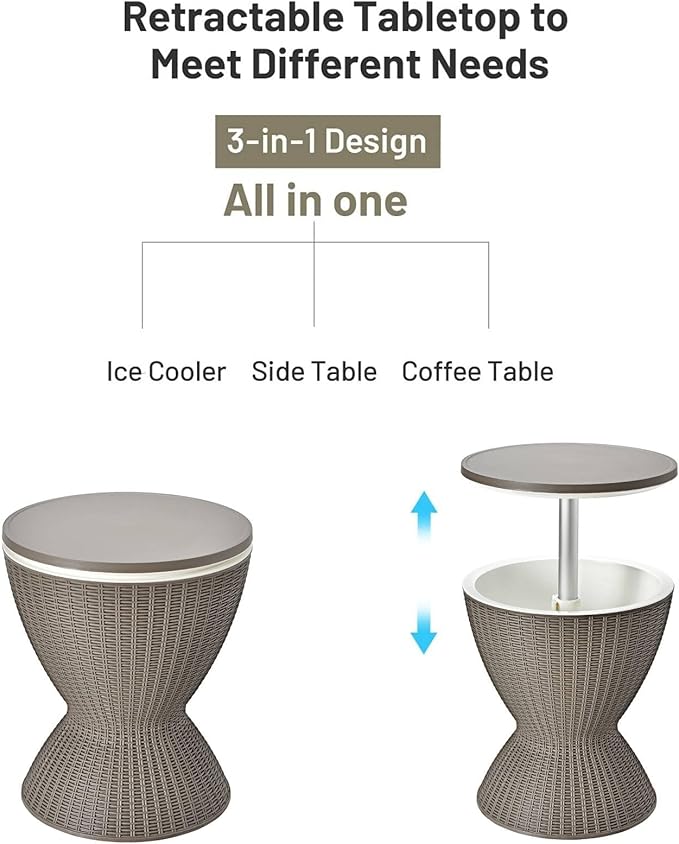 30L Ice Bucket Table