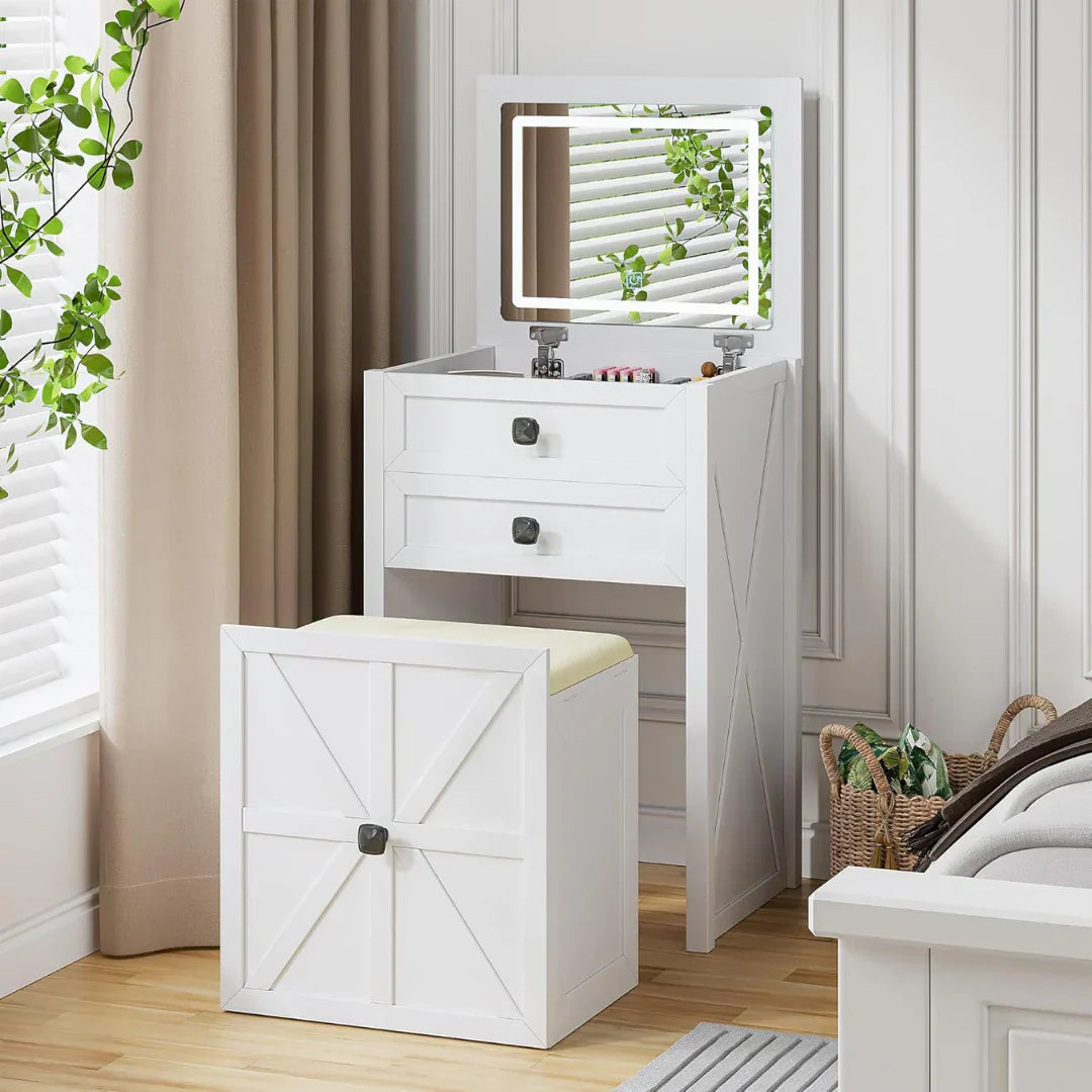 Space Saving LED Vanity Desk