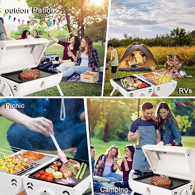 Portable Tabletop Charcoal Grill