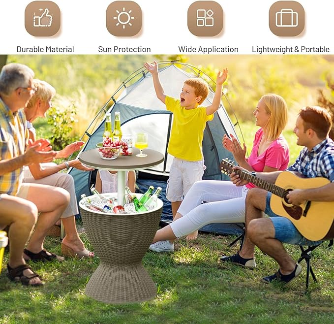 30L Ice Bucket Table