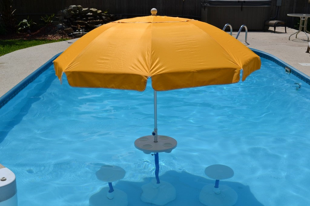 Swimming Pool Table and Stools