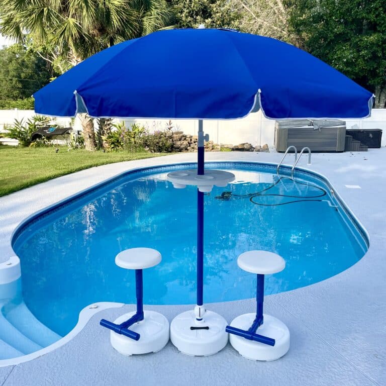 Swimming Pool Table and Stools