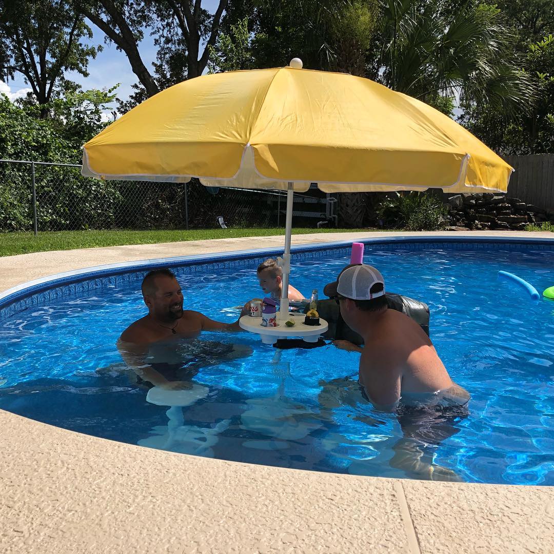 Swimming Pool Table and Stools